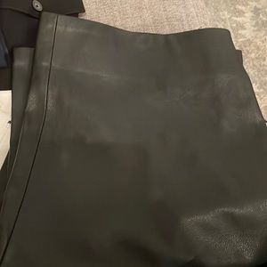 Faux leather bootcut pants NWT